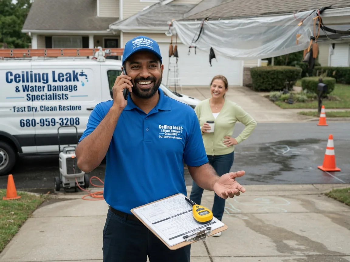 Ceiling Leak Cleanup Pimento, IN FAQs